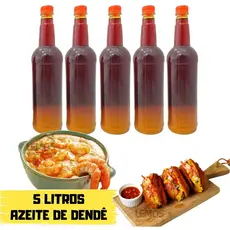 Azeite De Dendê Da Bahia 5 Litros Para Moqueca Acarajé Gourmet Farofa Oléo
