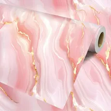 Papel de Parede Mármore Brilho Adesivo de Parede Sala Lavável Papel Adesivo de Parede 6m x 50cm