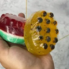 🧼 Sabonete Artesanal Massageador - Melancia e Maracujá 🍉🍈