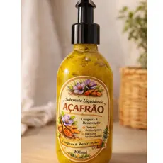 ✨ Sabonete Líquido Barbatimão & Açafrão – 200 ml ✨