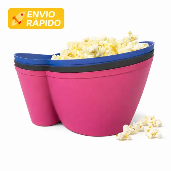 Kit 40 baldes de pipoca plástico coloridos com porta copo cores cinema cineminha