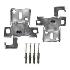 Kit 6 Suportes + 6 Afastadores para Persiana Horizontal Premium – Fixação Segura e Acabamento Profissional