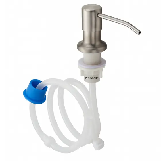 Dispenser De Embutir Para Sabão Detergente Com Mangueira Flexível Prata Escovado