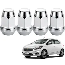 Kit 4 Porcas Cromadas Onix Prisma Spin Cobalt Até 2019