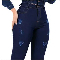 Calça Jeans Feminina Levanta Bumbum Cintura Alta Com Lycra Skinny