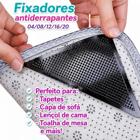 Fixador para Tapetes e Sofá Antiderrapante – Não Desliza, Lavável e Reutilizável