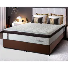 Conjunto Cama Box Espuma San Diego Branco Queen 158x198x67