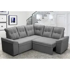 Sofá Canto London Cinza Suede Velut - King House