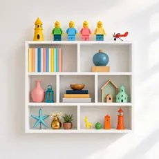 ARMARIO PRATELEIRA NICHO 90X60CM BRANCO ESTANTE CUBO MULTIFUNCIONAL PARA LIVROS, DECORAÇÃO E ORGANIZAÇÃO