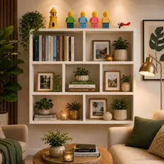 ARMARIO PRATELEIRA NICHO 80X60x17CM BRANCO ESTANTE CUBO MULTIFUNCIONAL PARA LIVROS, DECORAÇÃO E ORGANIZAÇÃO