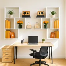 KIT 2 ARMARIO PRATELEIRA NICHO 90X70CM BRANCO ESTANTE CUBO MULTIFUNCIONAL PARA LIVROS, DECORAÇÃO E ORGANIZAÇÃO