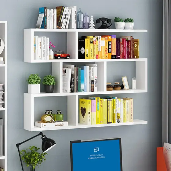PRATELEIRA DECORATIVA MDF PORTA LIVROS 90X90X18CM ESTANTE PARA FOTOS QUADROS SALA COZINHA ESCRITÓRIO MESA