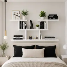 PRATELEIRA NICHO 90X60CM ESTANTE PARA QUARTO SALA ESCRITORIO MDF 100% DECORAÇAO FOTOS QUADROS MOVEIS CASA