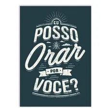 Placa Quadro Decorativo Religioso Eu Posso Orar Por Você Frases