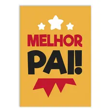Placa Quadro Decorativo Melhor Pai Dia Dos Pais Decoração Poster Quarto Sala