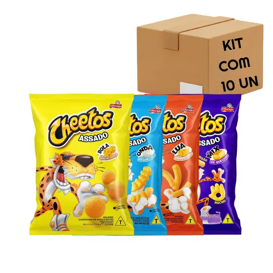 Kit Cheetos Elma Chips – 10 Unidades Sortidas