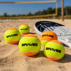 BOLINHA BEACH TENNIS OFICIAL BRAVEE - KIT 6 UN