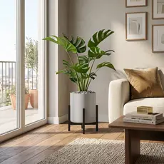 Suporte para Vaso de Plantas varanda, jardim, cachepot Isis Médio 25cm em Aço