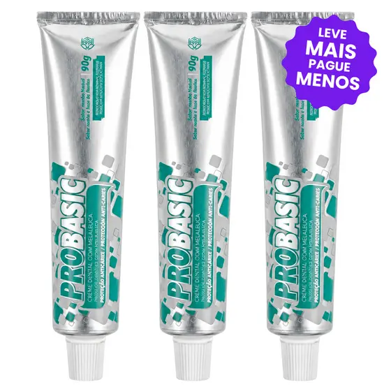 Kit 3 Gel Dental Pró Basic Hinode 90gr