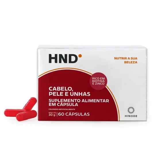 Suplemento Vitamínico para Cabelo, Pele e Unhas HND 60 Cápsulas