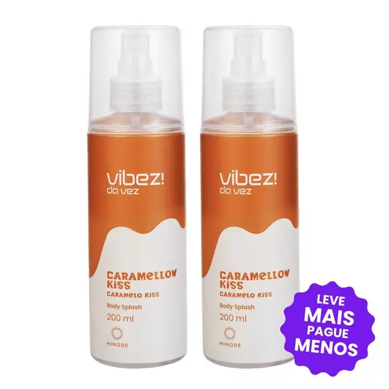 Kit 2 Body Splash Vibez da Vez! Caramellow Kiss