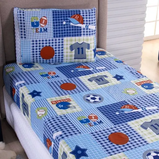 Jogo de Lençol Solteiro 02 Peças Estampas Variadas