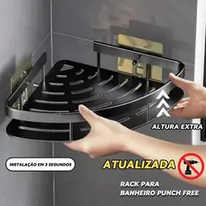 Suporte De Shampoo Prateleiras De Banheiro Sem Furo Premium
