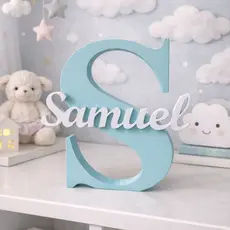 Nome Personalizado Com LETRA Para  Decoração de Quarto