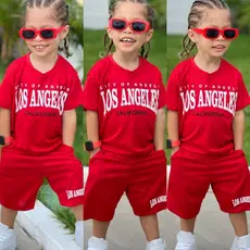 Conjunto Infantil Masculino de Verão - Blusa e Bermuda Confortável - Tamanho 2 ao 12 Anos