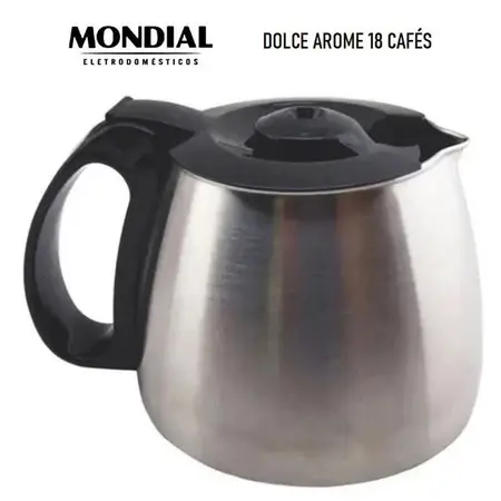 JARRA EM  INOX  MONDIAL DOLCE AROME 18 CAFÉS