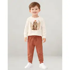 Conjunto Infantil Menino Inverno Camiseta Meia Malha e Calça De Moletom Milon 2001525