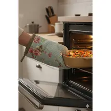 Luva De Forno e fogão bordado Tricoline Cozinha