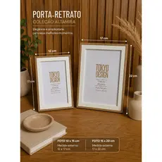 PORTA-RETRATO ALTAMIRA – ELEGÂNCIA E SOFISTICAÇÃO PARA SUA DECORAÇÃO