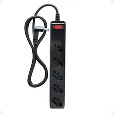 iCLAMPER Energia 5 Tomadas LCF Preto Filtro de Linha e Protetor Elétrico DPS Bivolt