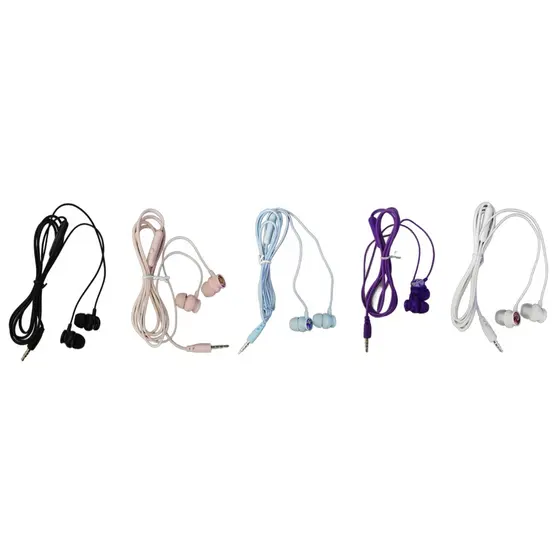 kit 3 Fone De Ouvido Premium Slim Intra Auricular com padrão anime