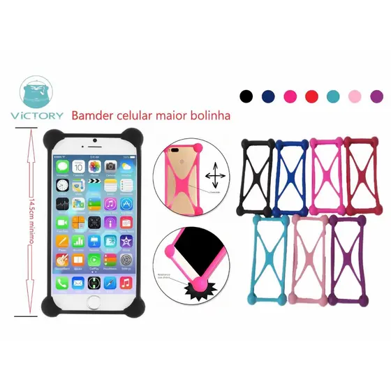 Capa Celular Universal Bumper Silicone Bolinha Anti Quebra perfumado