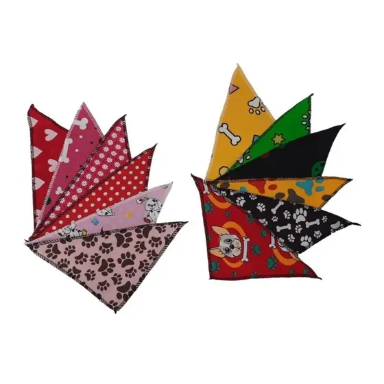 20 Bandana Pet M, Macho, Fêmea, Banho e Tosa, Pet Shop