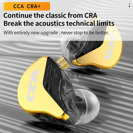 CCA CRA + Fones De Ouvido Intra-Auriculares HiFi Monitor Para Jogos Esportivos KZ ZEX EDX PRO NRA ZSN X