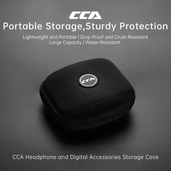 CCA 4.7 Polegada Saco De Armazenamento Fone De Ouvido À Prova Dwaterproof Água Multifuncional Cabo Dados U Disco Caixa A