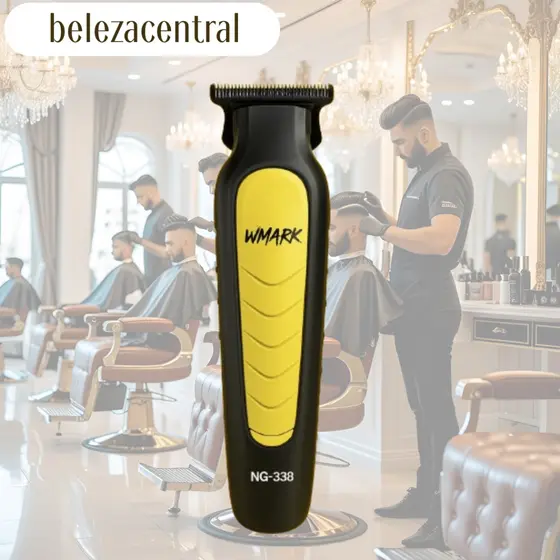 Máquina de Corte e Acabamento Wmark "Barbearia em Dubai" - NG 338 - V7000 - 2 Horas de Uso - Com Base