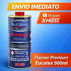 Thinner Eucatex 900ml Solvente Para Diluir Tintas Vernizes