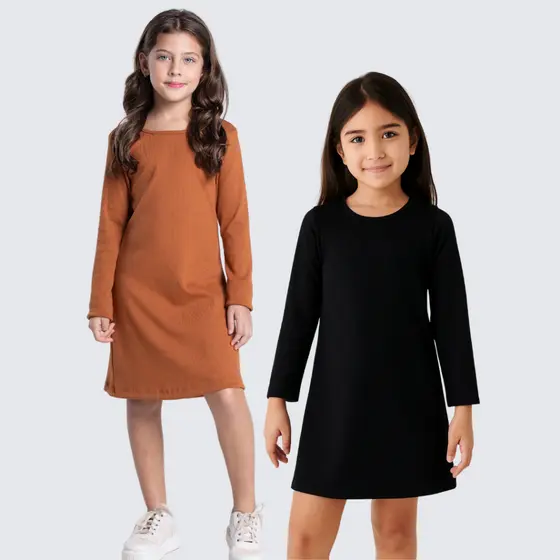 Vestido Infantil Básico Ribana