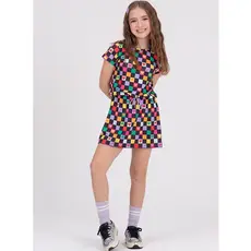 Vestido Infantil Quadriculado Preto