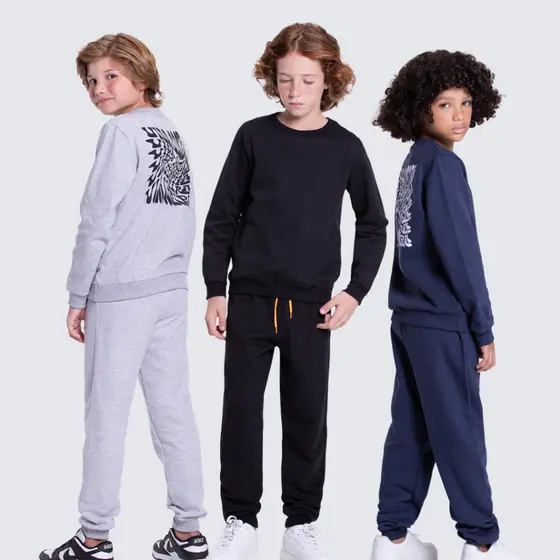 Conjunto Moletom Infantil Masculino Costas Street