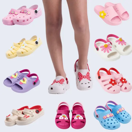 Babuche/sandália Infantil Feminina Aplique Fofos