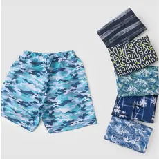 Bermuda Infantil Tactel Masculino Estampas Diferenciadas
