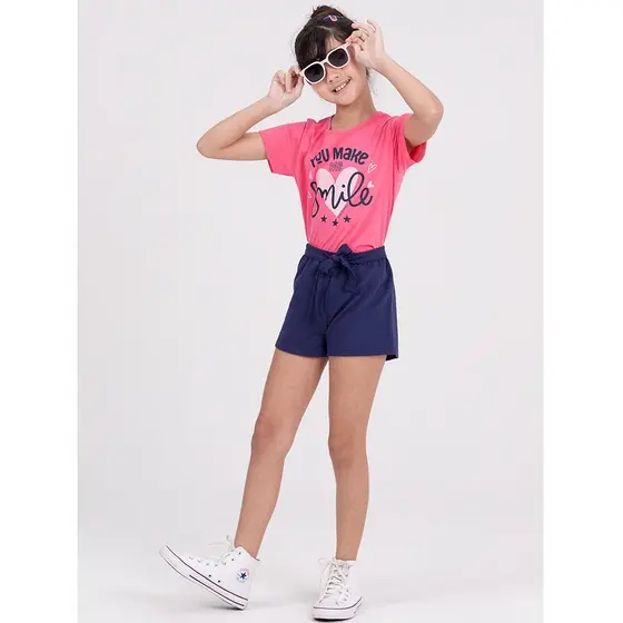 Conjunto Infantil Make Me Smile Pink