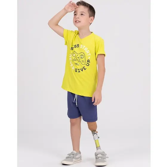Conjunto Infantil Web Press Start Neon