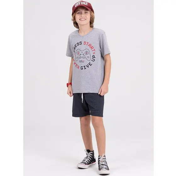 Conjunto Infantil Web Press Start Mescla