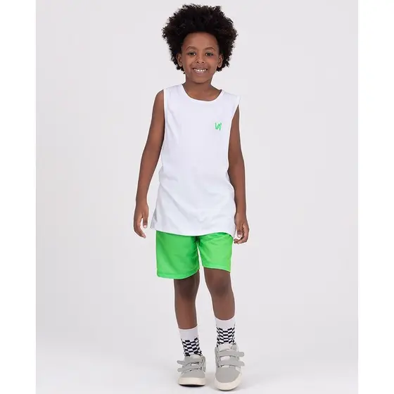 Conjunto Regata Infantil Aplique Neon